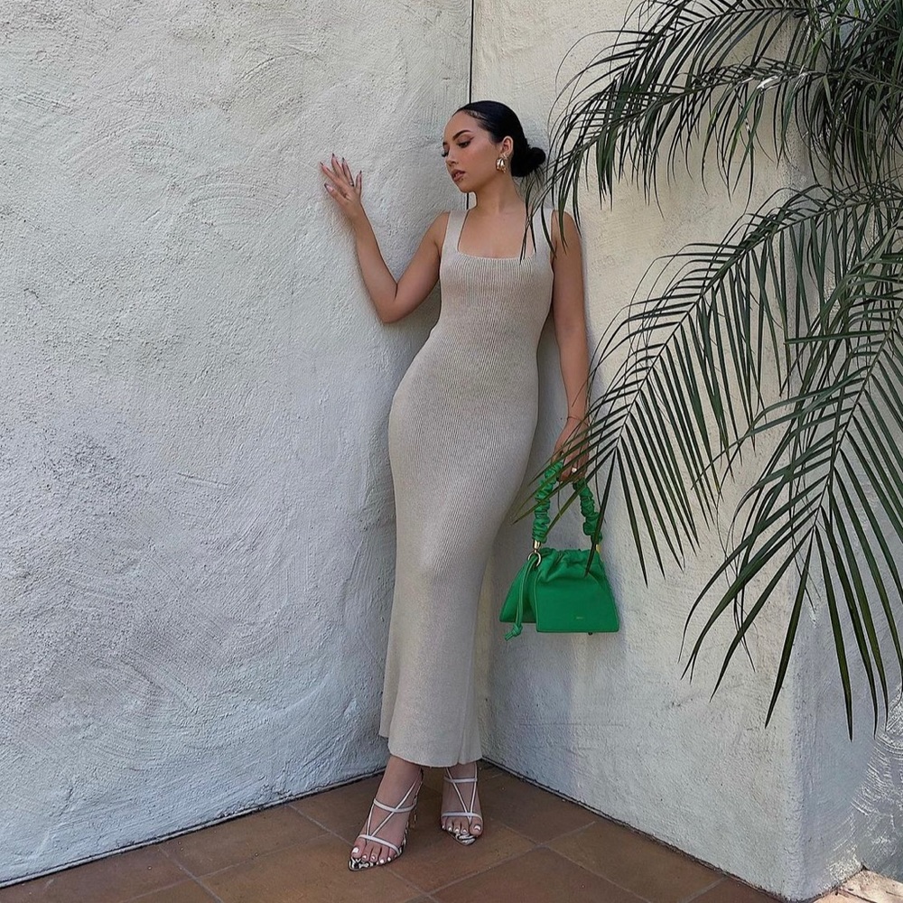 Knit maxi dress